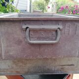 Serie of 8 industrial metal boxes