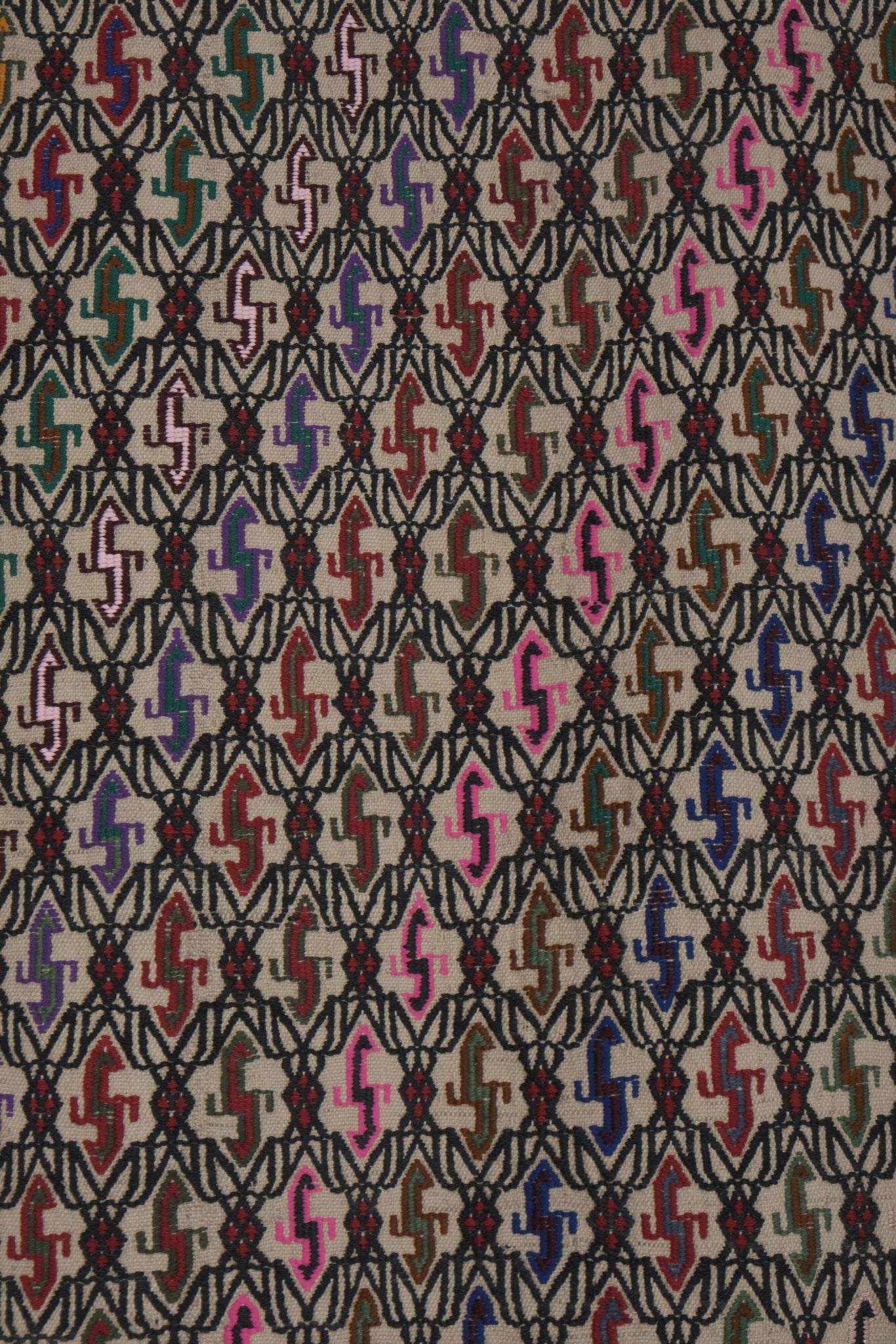 Masterwork Hand-Woven Rug Braided Kilim - Tribal Designer Carpet 3'9" X 5'