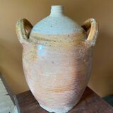 Stoneware vase with handles