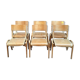 Suite de 6 chaises - années 80