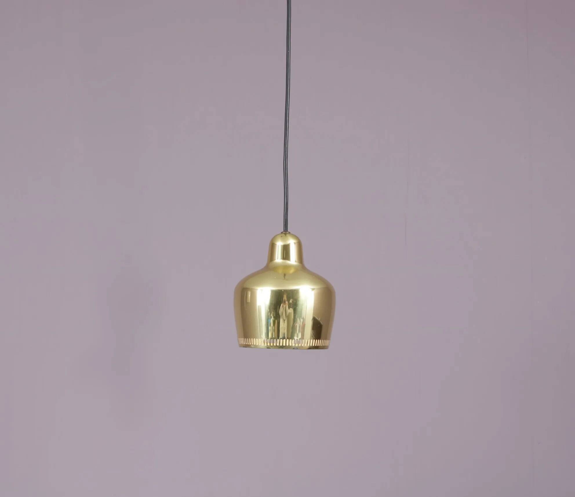 1950s hanging lamp model “Golden Bell” A330S / Alvar Aalto / Louis Poulsen, Denmark