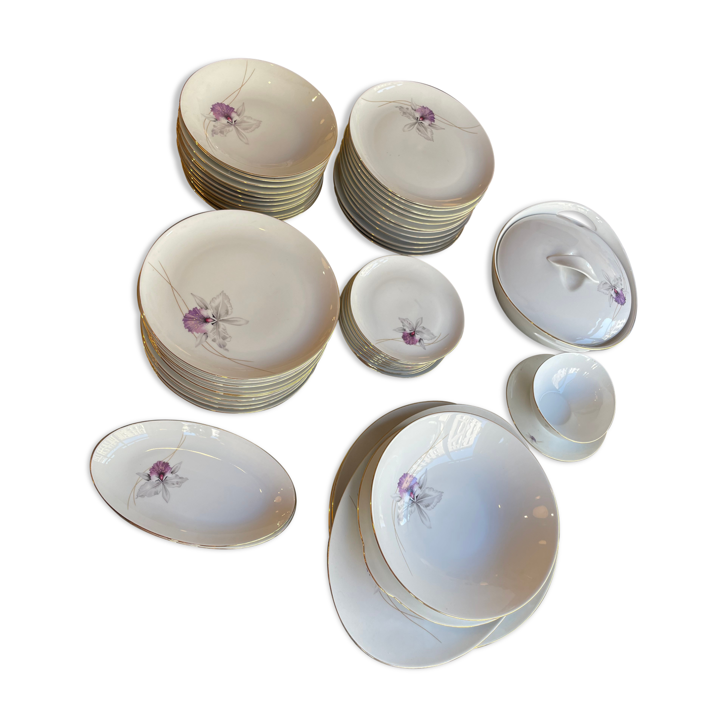 Service 56 pieces of porcelain Eschenbach Bavaria