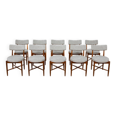 Chaises de salle à manger en teck du milieu du siècle par Ib Kofod Larsen pour G-Plan, années 1960, ensemble de 10.