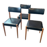 Suite de 3 chaises Baumann estampillées