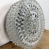 Applique ou plafonnier vintage en verre, années 1970