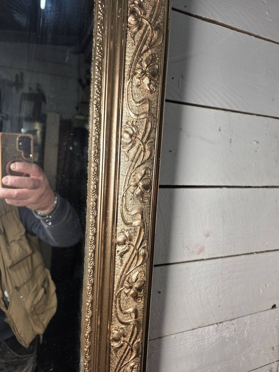 Napoleon III gilded mirror