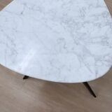 Mid century organic design tripode marble coffee table 1950s