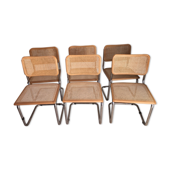 Suite de 6 chaises cesca b32 Marcel Breuer