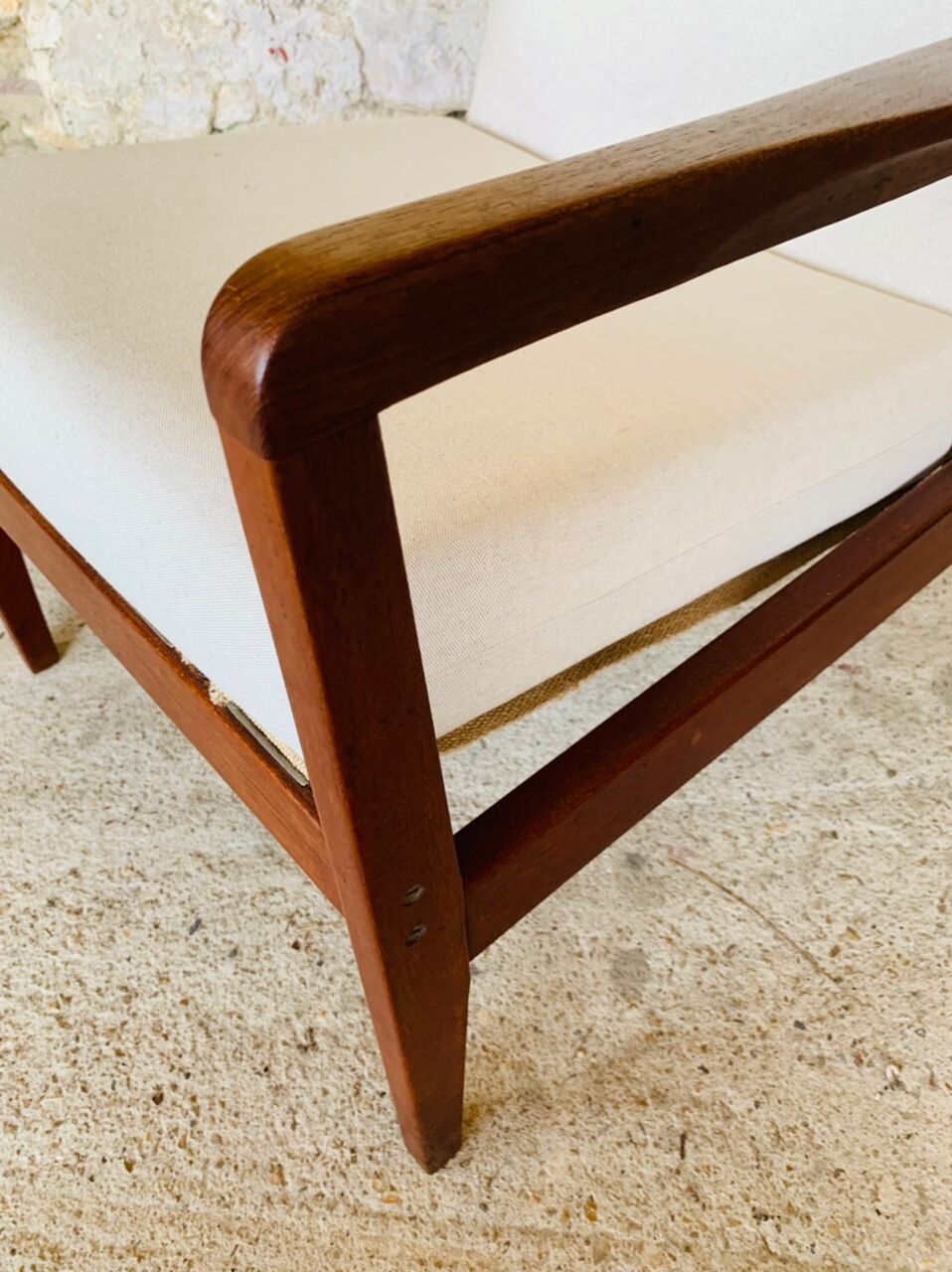 Vintage Scandinavian Teak Armchair, Circa 60's