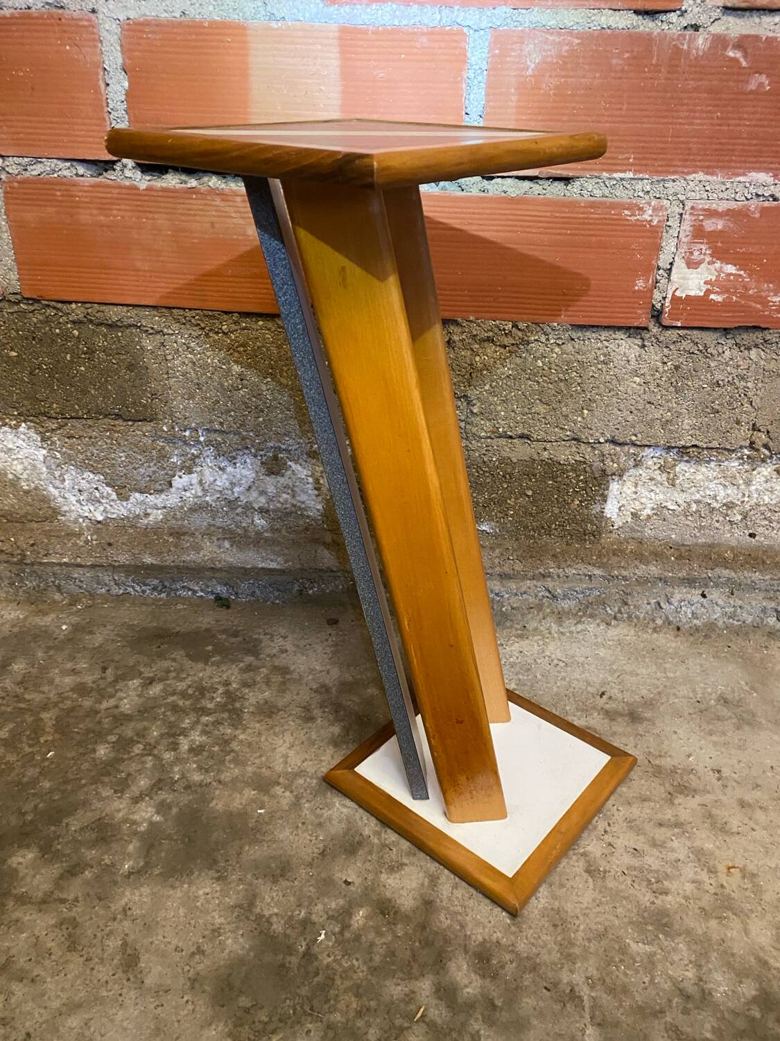 Vintage Reversible Wood Design Old Stool #D460