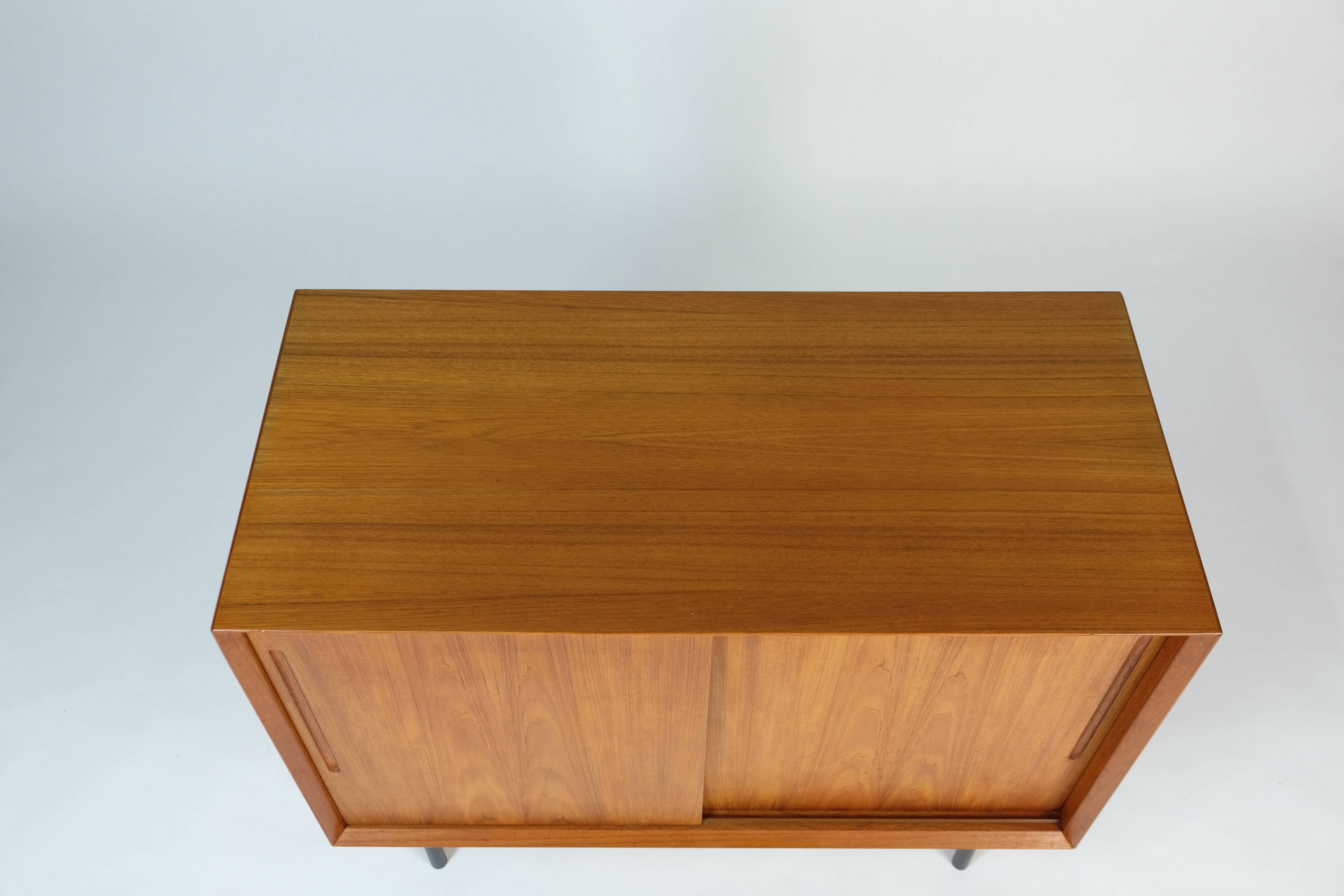 Vintage Danish Design Teak Kommode Sideboard by Christian Linneberg 1960s  Mid-Century