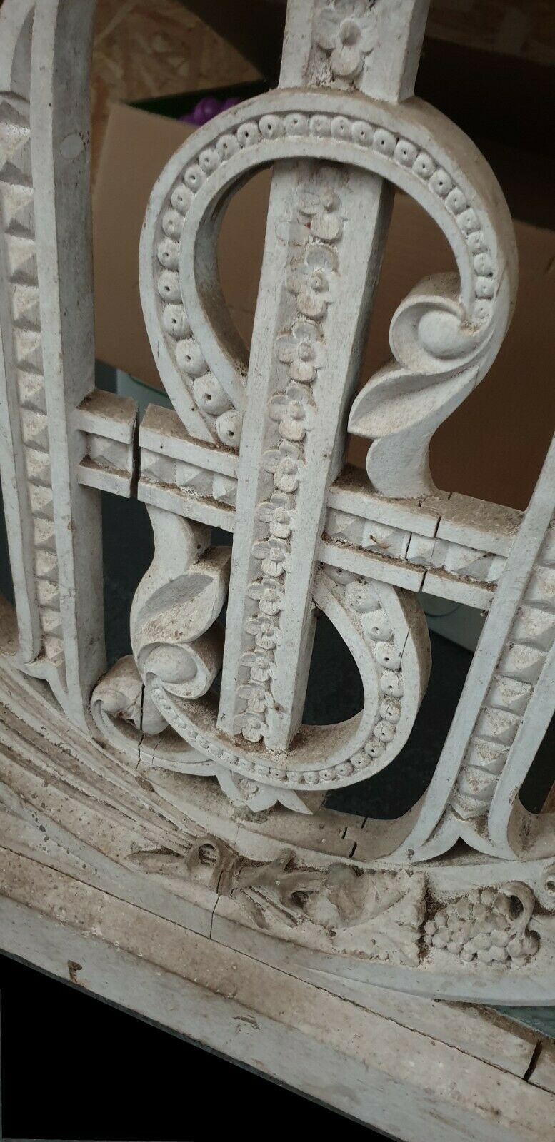 Wooden and marble gate, old Charles X era