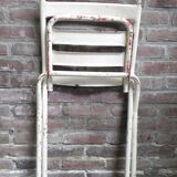Chaise pliante en acier industriel