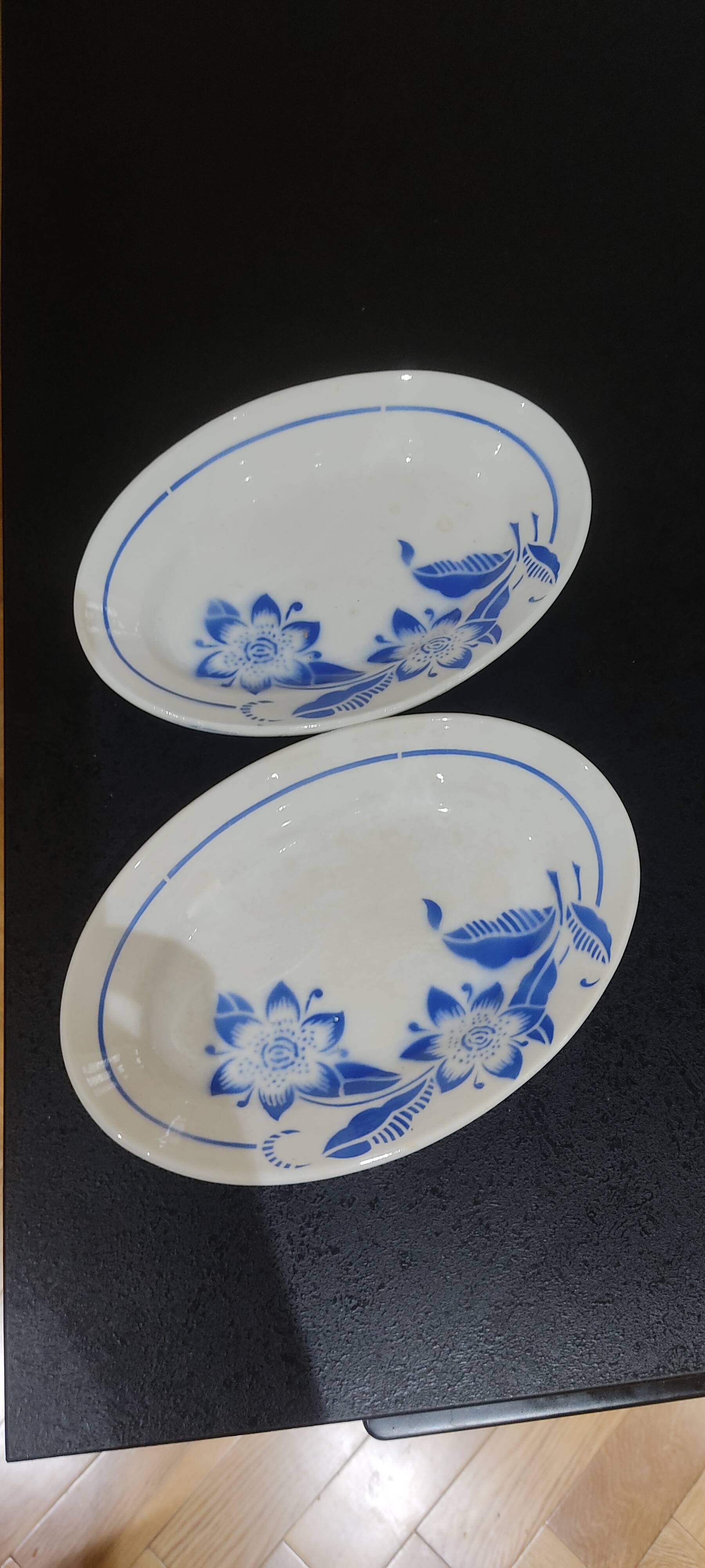 Lot de ravier Sarreguemines modèle Eparbleu