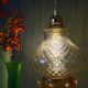 Vintage amber glass suspension globe