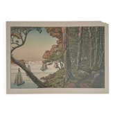 Lithograph by Henri Rivière The Aspects of Nature - Summer Evening