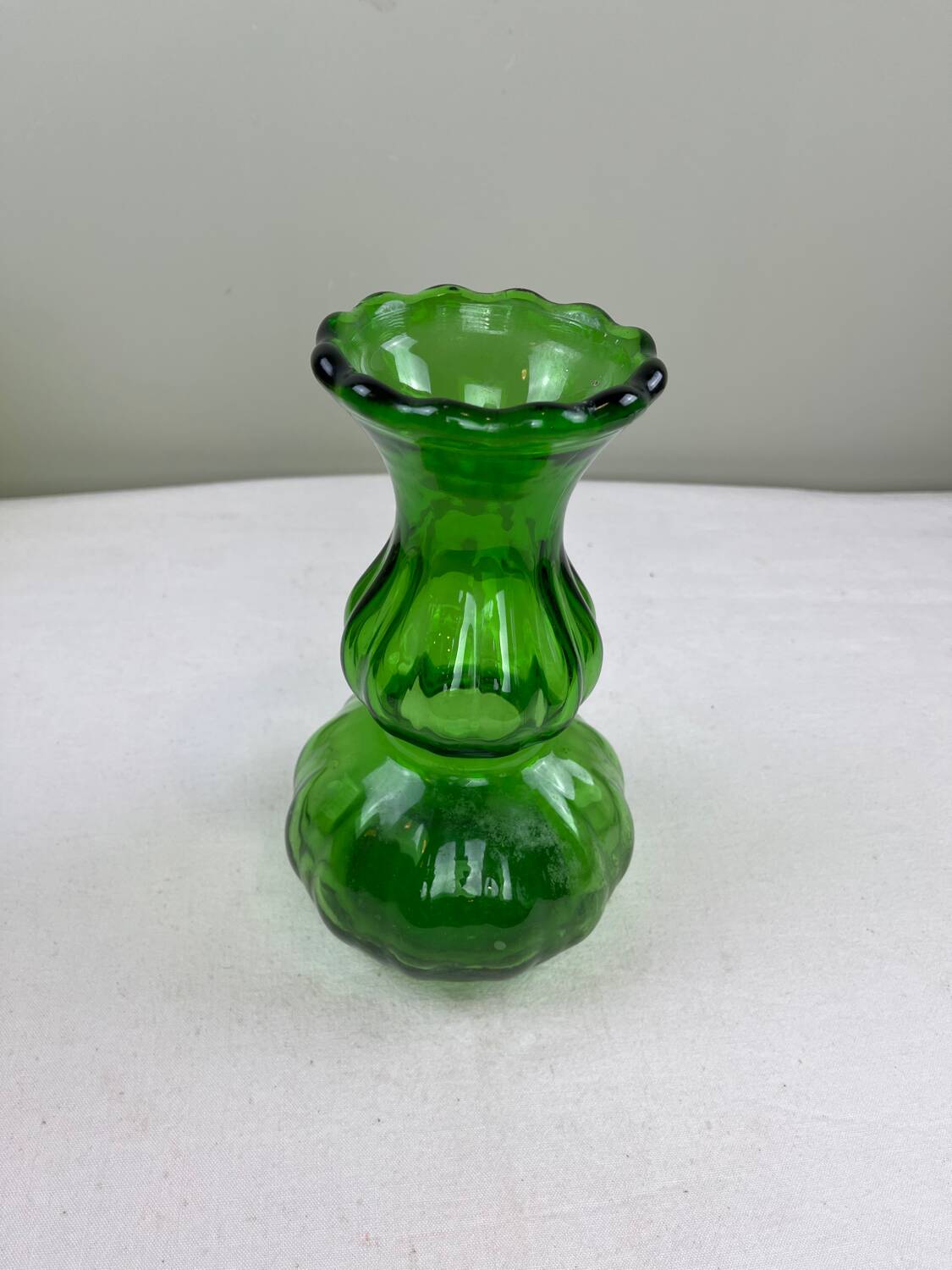 Vintage bottle green vase