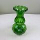 Vase vintage vert bouteille 