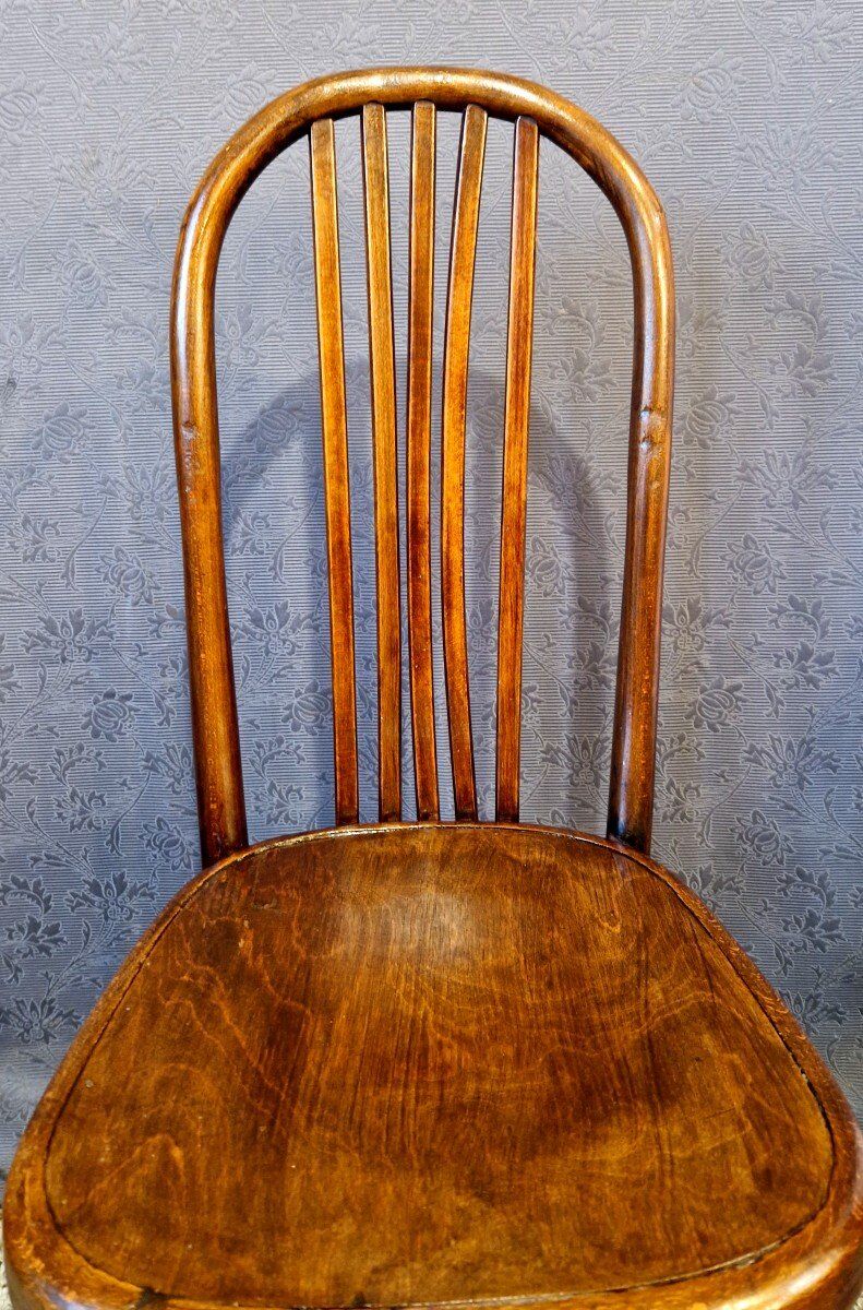 Curved Wooden Chair from the Fischel House