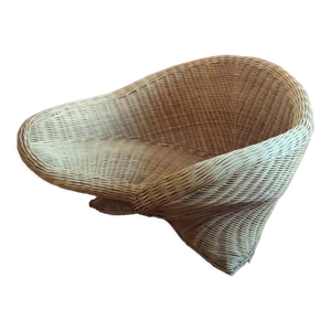 fauteuil de méditation - rotin