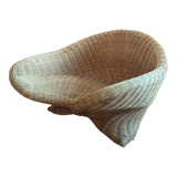 Vintage rattan meditation chair