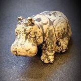 Hippopotame  peint