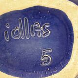 Important blue glazed ceramic vase signed by Max Idlasflag