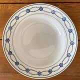 6 antique deep plates in earthenware from Saint-Amand (Nord)