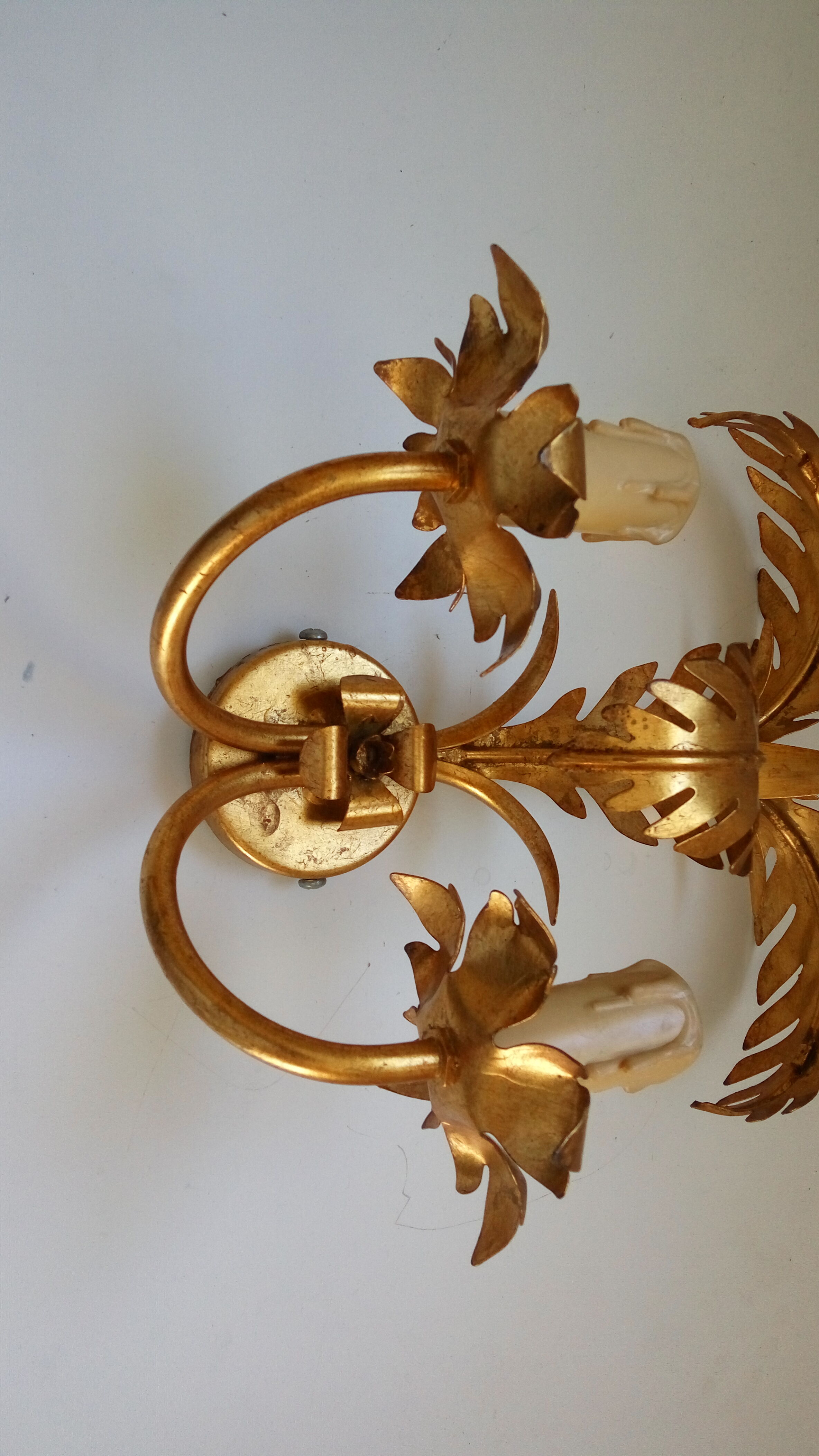 Vintage palm wall lamp