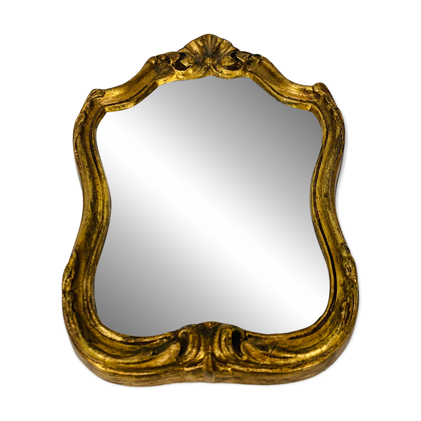 Vintage gilded wood mirror in classic style