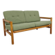 Green 2-seater sofa bench, Eastern Europe