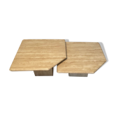 Travertine pull-out tables Classico, Italy, 1970s