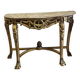 Console Hollywood Regency - Bois doré et Marbre