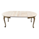 Extendable round Louis XV dining table, renovated in raw wood, 20th century, 200cm