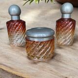Baccarat crystal toiletry set, Bambou Tors model
