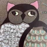 Plat Hibou années 70