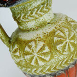 1960's vintage retro vase jug abstract pattern bay keramik wgp model 73 30