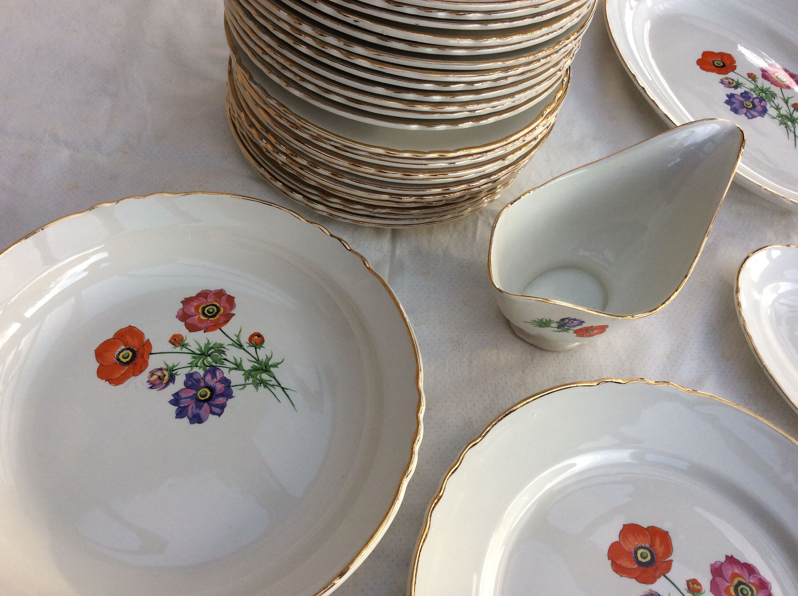 Table service 29 pieces Orchies Moulin des Loups - vintage