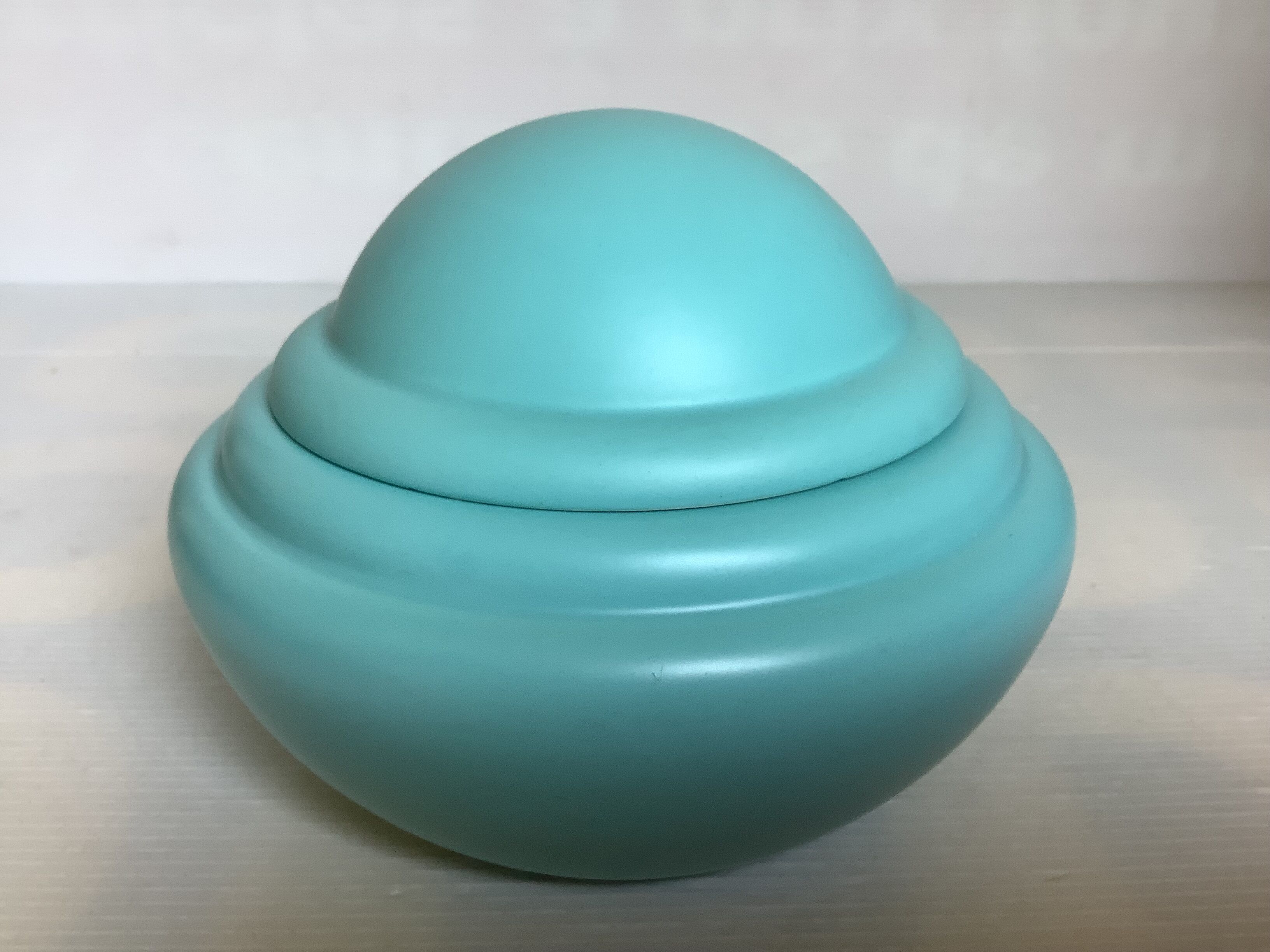 Blue turquoise ring holder tray