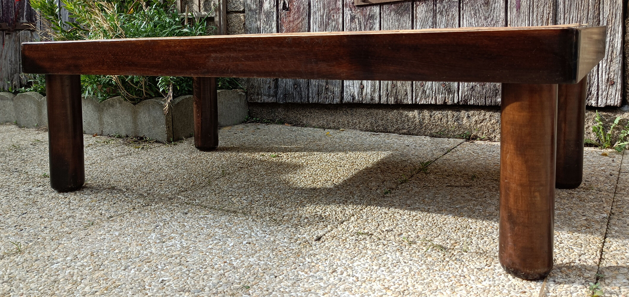 Rectangular herbarium coffee table, vintage 60s