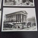 Set of 6 vintage black and white photos of Nimes