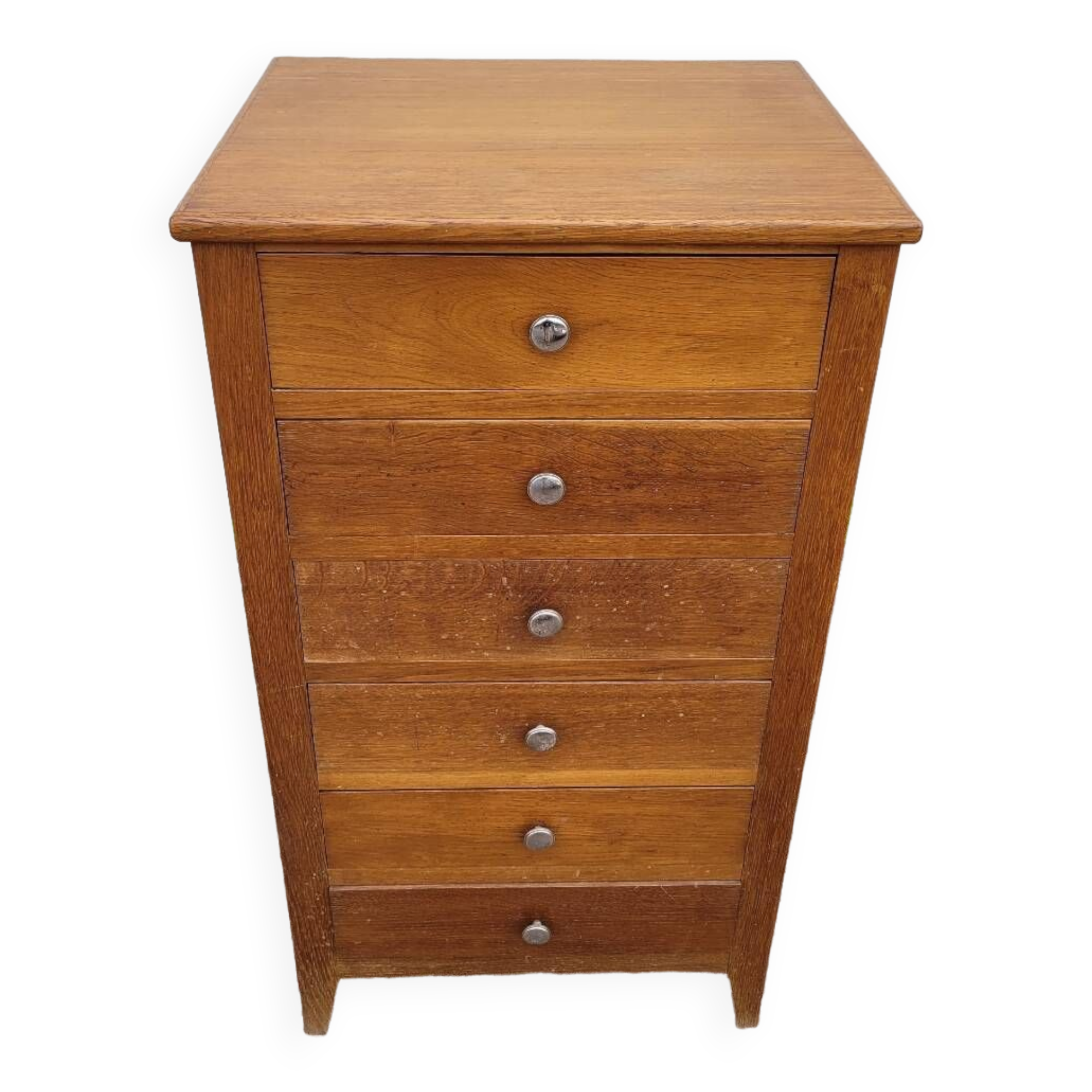 Vintage compass foot chest of drawers - 1950s