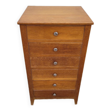 Vintage compass foot chest of drawers - 1950s
