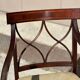 English Sheraton-style mahogany dining room set from the 20th century.