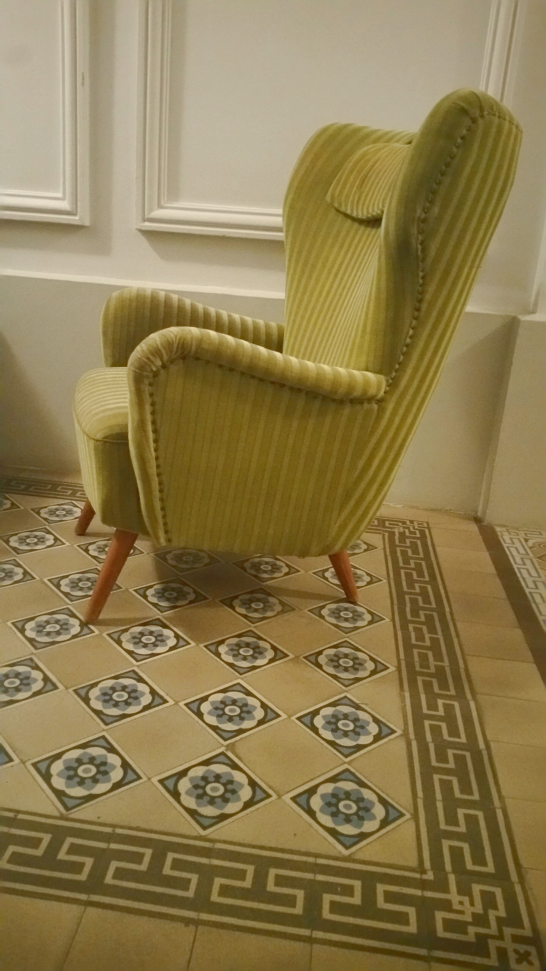 Chair Danish organic wingback chairs of the 50s/60s vintage