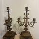 Paire de candélabres, chandeliers XIXe