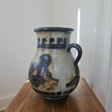Very large amphora vase by Roger Guérin Bouffioulx in stoneware.