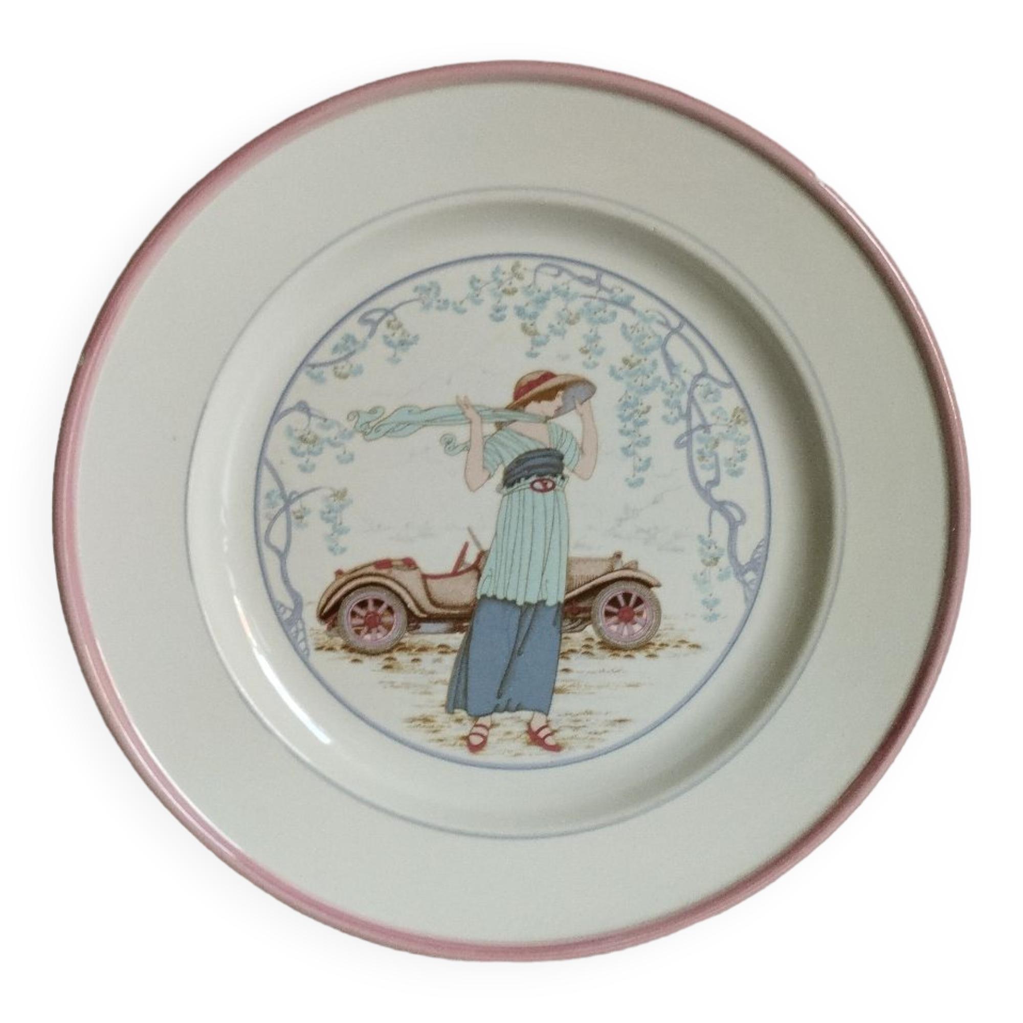 Primula art nouveau style dinner plates