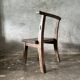 Large old teak chair or armchair H84 L60
