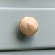 Vintage gray green bathroom chest of drawers
